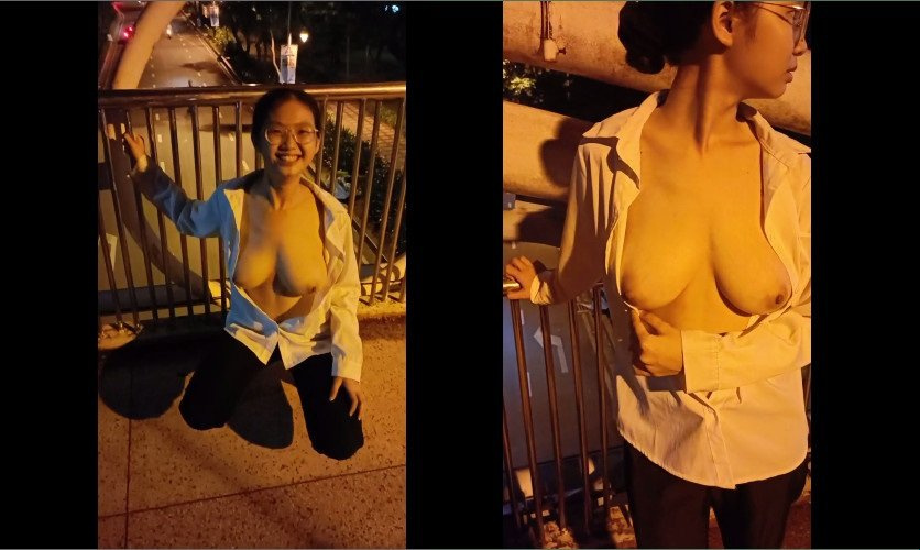 戴眼镜的学生喜欢在街上炫耀自己的商品和结局